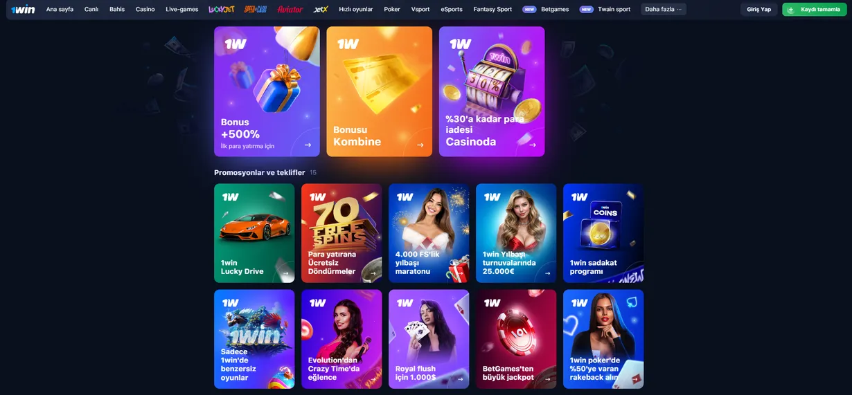 1win stratejisi